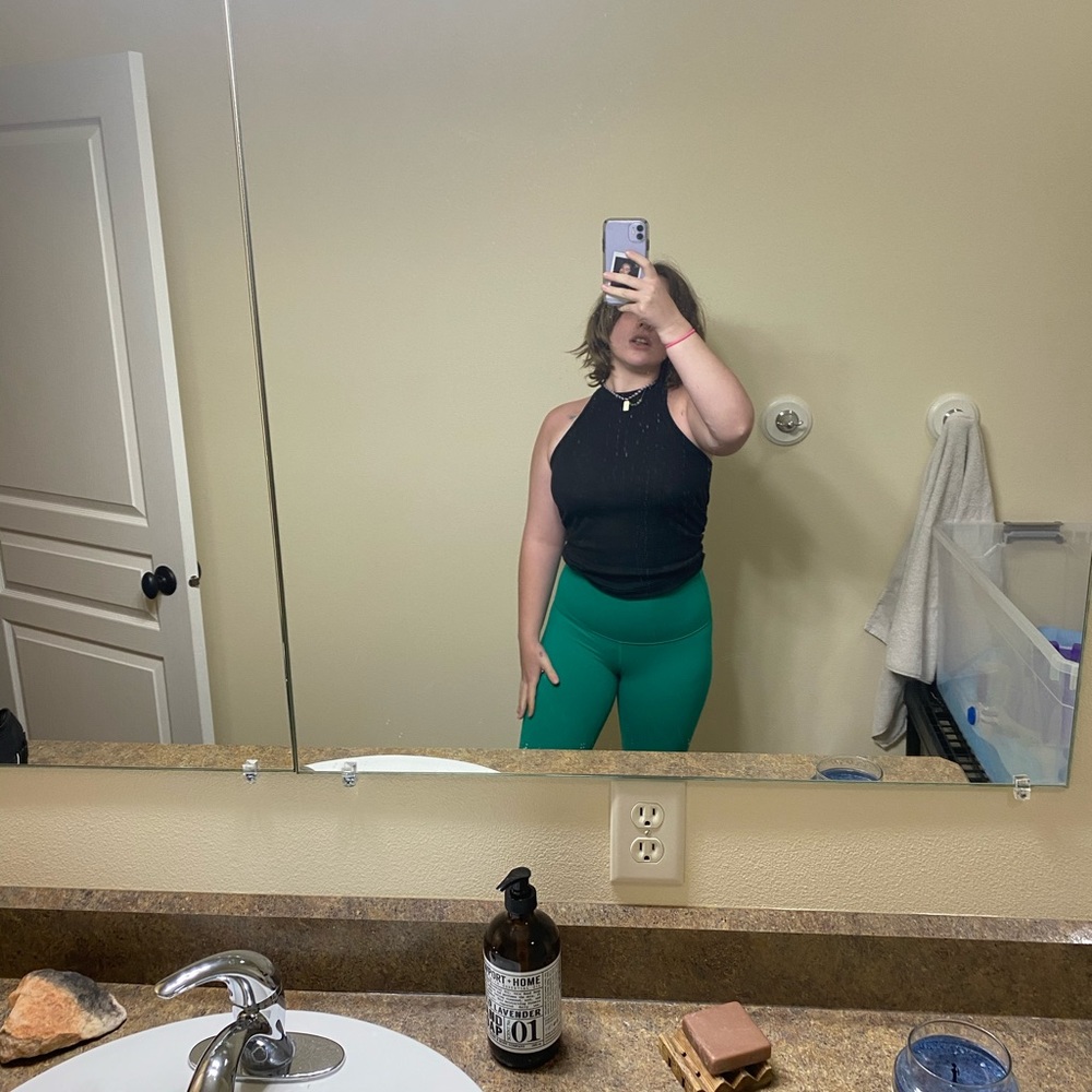 Teal LuLu Lemon fitness leggings - Picture 4 of 6